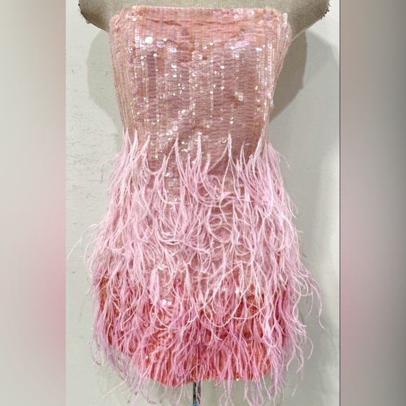 Retrofete Anastasia mini Dress in Bubblegum Pink - Picture 6 of 7